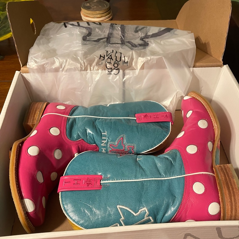 Tin Haul Leather hand made boots.